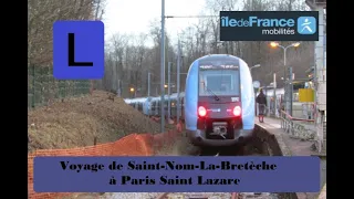 SNCF Ligne L Saint nom la bretèche foret de marly à paris saint Lazare