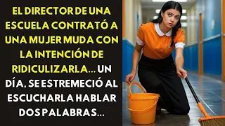 EL DIRECTOR DE UNA ESCUELA CONTRATÓ A UNA MUJER MUDA CON LA INTENCIÓN DE RIDICULIZARLA... UN DIA...