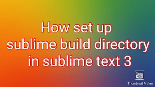 How to Run python3 program in sublime text3