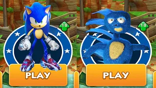 Sonic Dash vs Baby Sanic 3D Run - Boscage Maze Sonic vs All Bosses Zazz Eggman Android Gameplay
