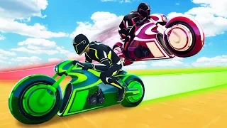 TRON BIKE LEAP OF FAITH! (GTA 5 Funny Moments)