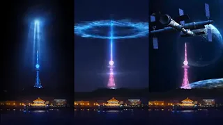 PROYECTO BLUE BEAM EXPUESTO EN LA CELEBRACIÓN DEL AÑO NUEVO 2022 EN CHINA