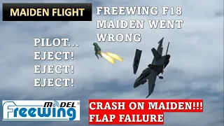 [MAIDEN FLIGHT CRASH] Freewing F/A-18C on Maiden Flight in Slow motion - CRASH with HIGH SPEED!!!