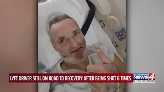 Lyft driver shot during armed robbery speaks from hospital bed