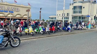 Lancashire Scooter Alliance Rideout & Meet Up In  Southport Lancashire . Sunday 8th October 2023 .