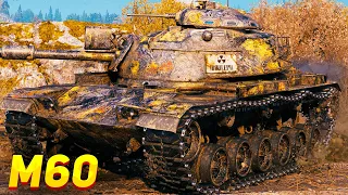 💀Epic Battle M60 1 vs 7 - 8 Kills, 10K Damage | World of Tanks Karelia