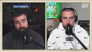 Emotional Jason Kelce talks Super Bowl on "New Heights" podcast