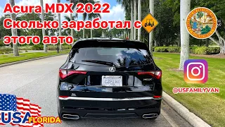 США Цены Сколько я заработал с аренды Acura MDX 2022