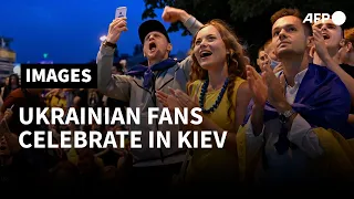 Euro 2020: Ukraine fans celebrate Euro 2020 goal in Kiev | AFP