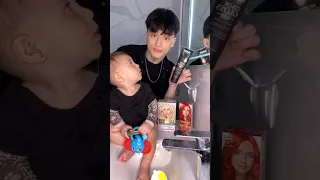 ЧАСТЬ 2 ПАРНЫЕ СТРИЖКИ С ЯНОМ🩵💇‍♂️#tiktok #cutebaby #тикток #pashapai