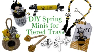 MUST SEE | Spring Tiered Tray DIYs | Crafted by Corie Minis Challenge