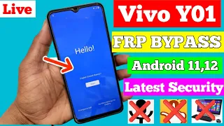 Vivo Y01 frp bypass | Android 12 Without pc latest security Google account bypass new method 2022