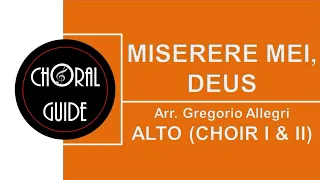 Miserere Mei, Deus - ALTO | G Allegri