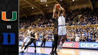 Miami vs. Duke Men's Basketball Highlights (2019-20)