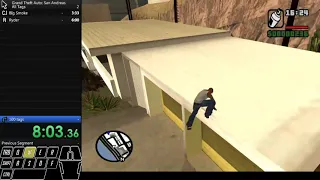 Grand Theft Auto San Andreas: All tags speedrun in 38:59[PB]