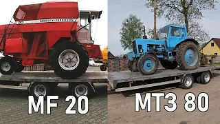 Massey Ferguson 20 з Волині на Вінничину. МТЗ 80 з причіпом на другий день