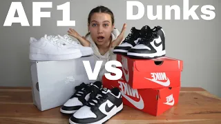 Nike Panda Dunks VS Air Force 1 | Uncovering The Major Differences