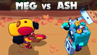 Meg Vs Ash | 1 Vs 1 | 27 Tests | Brawl Stars