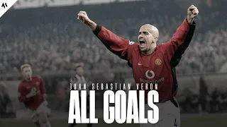 TODOS los GOLES de JUAN SEBASTIÁN VERÓN en el MANCHESTER UNITED (2001-2003)