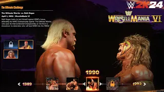 WWE 2K24 Showcase Ultimate Warrior vs Hulk Hogan WrestleMania VI