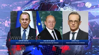 Главы МИД России, Франции и Германии обсудили ситуацию в Карабахе
