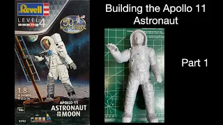 Building the Revell Apollo 11 Astronaut On The Moon 1/8 scale model kit