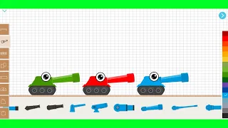 Labo tank - Baby Blue, Red, and Green Tank