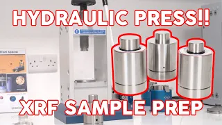 Press a pellet for XRF with Specac's manual hydraulic press