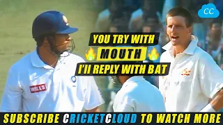Sachin's Slap Shots to Sledging | Kasprowicz tried with Mouth Sachin Replied with Bat !!