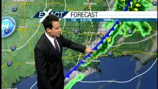 Warmer ahead of an approaching cold front