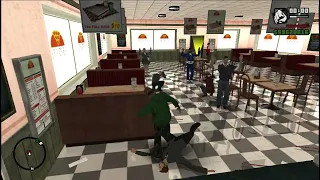 Grand Theft Auto:San Andreas 2024 new gameplay Fighting With People (Pizza Shop)Part 34
