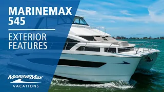 Exterior Features | Tour the MarineMax 545 Power Catamaran