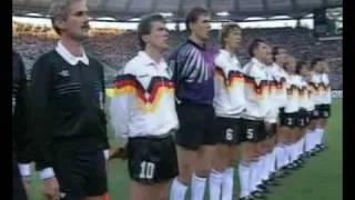 WC 1990 FINAL Germany vs Argentina National Anthem & Lineup