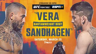 UFC FIGHT NIGHT VERA VS SANDHAGEN! #UFC #mma #watchparty