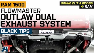 2019-2021 RAM 5.7L 1500 Flowmaster Outlaw Dual Exhaust System with Black Tips Sound Clip & Review