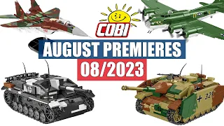 📅 August premieres from COBI - 08/2023 - Planes, tanks, minifigs