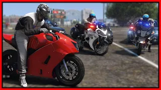 GTA 5 Roleplay - worlds FASTEST bike trolling cops | RedlineRP