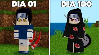 100 DIAS no NARUTO 5D - MINECRAFT O FILME