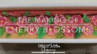 Making of Cherry Blossom Soap - Cold Process Soap Making Tutorial How To Make