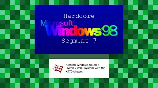 [Hardcore Windows 98] Running Windows 98 on a Ryzen 7 2700 system with the x470 chipset.