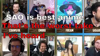 Argument Breaks Out Over Anime (ft. CDawgVA, The Anime Man, Gigguk, Tectone, Rich W. Campbell,)