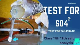 Test for sulphate (So42-) anion ||salt analysis for 11th and 12th #saltanalysis @a2zpractical991