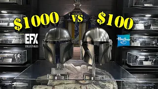 The Mandalorian Helmets:  $100 Black Series vs $1000 EFX Limited Edition