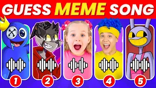 GUESS MEME & WHO'S SINGING 🎤🎵 🔥| Lay Lay, King Ferran, Fire In The Hole, Jax, MrBeast, Elsa, Tenge