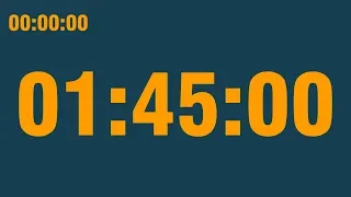 1 hour 45 minute timer (with end alarm, time elapsed and progress bar)