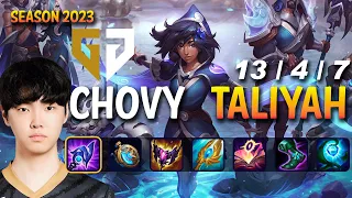 GEN Chovy TALIYAH vs AZIR Mid - Patch 13.17 KR Ranked