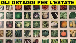 GLI ORTAGGI PER L'ESTATE  (o.s. 92)