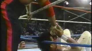 WWC: "Sadistic" Steve Strong & Abdullah The Butcher vs. Invader #1 & Junkyard Dog (1989)