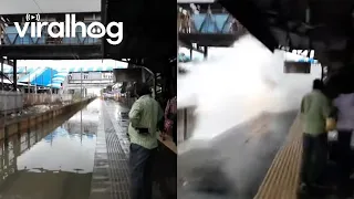 Train Station Water Ride || ViralHog