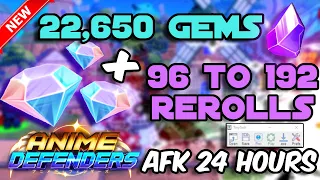 [NEW] HOW TO AFK FARM GEMS AND REROLLS IN ANIME DEFENDERS